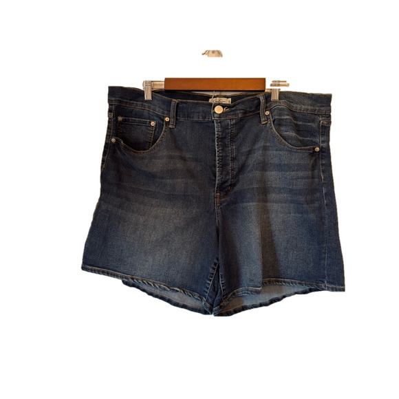 Jessica Simpson Women's 20W Button Fly High Waist Short Stretch Denim 90's Y2K - Picture 1 of 9